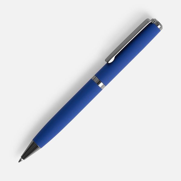 Ручка шариковая Inkish Gunmetal в футляре, синяя