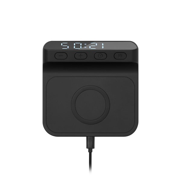 Зарядная станция с часами 15W Ригель (Rigel), черная
