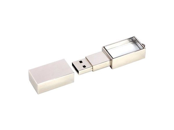 USB 2.0- флешка на 32 Гб кристалл в металле - USB 2.0- флешка на 32 Гб кристалл в металле