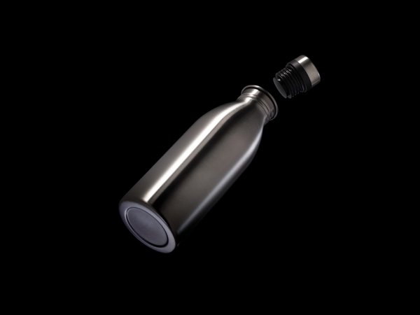 Бутылка для воды Deluxe из переработанной нержавеющей стали, 500 мл - Бутылка для воды Deluxe из переработанной нержавеющей стали, 500 мл