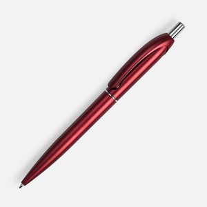 ручка шариковая bright spark, красный металлик