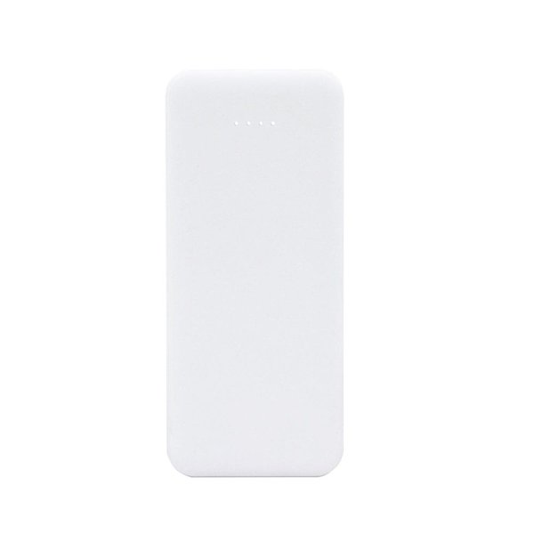 Внешний аккумулятор Arrida 5000mAh, с покрытием Baby skin - Внешний аккумулятор Arrida 5000mAh, с покрытием Baby skin, белый