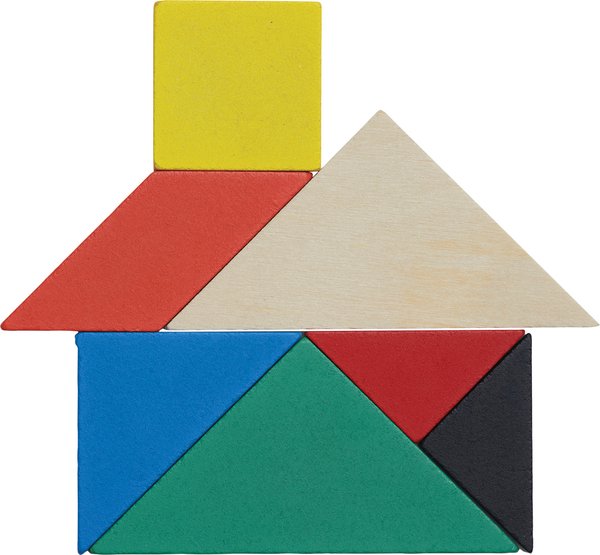 Деревянная головоломка TANGRAM BASE, цветная - Деревянная головоломка TANGRAM BASE, цветная
