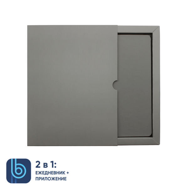 Ежедневник Bplanner.01 в подарочной коробке - Ежедневник Bplanner.01 в подарочной коробке (серый)