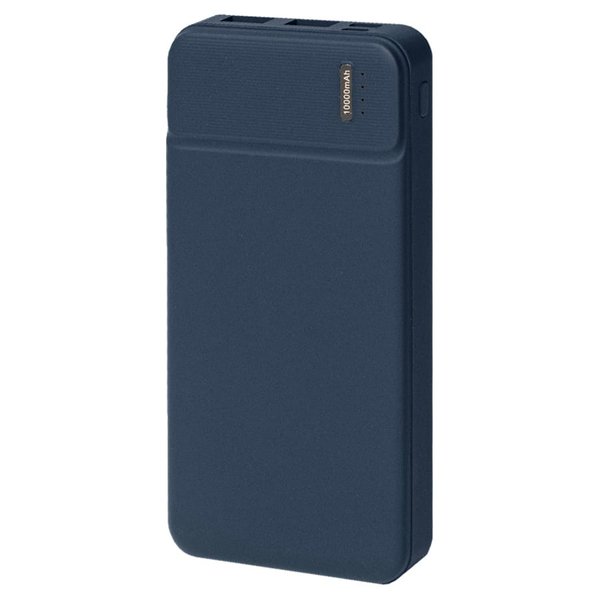 Универсальный аккумулятор Flash 10 (10000 мАч) с подсветкой и soft touch,черный,13,7х6,87х1,55мм - Универсальный аккумулятор Flash 10 (10000 мАч) с подсветкой и soft touch,синий,13,7х6,87х1,55 см