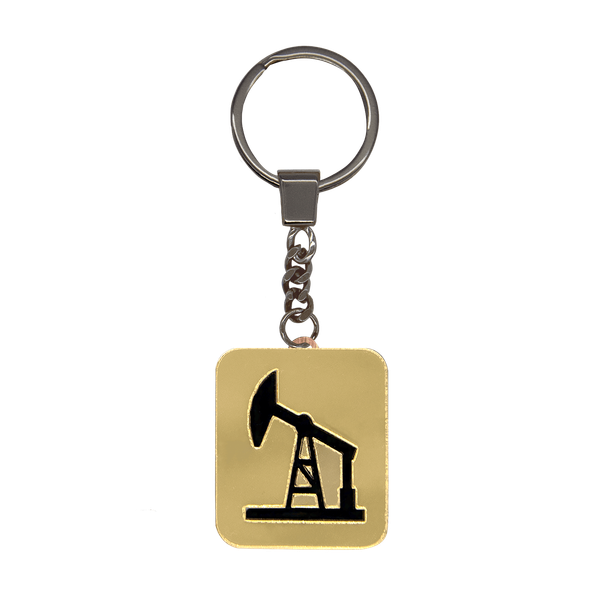 Брелок-обвес Нефтяная вышка - Брелок-обвес Нефтяная вышка (золотой с черным)