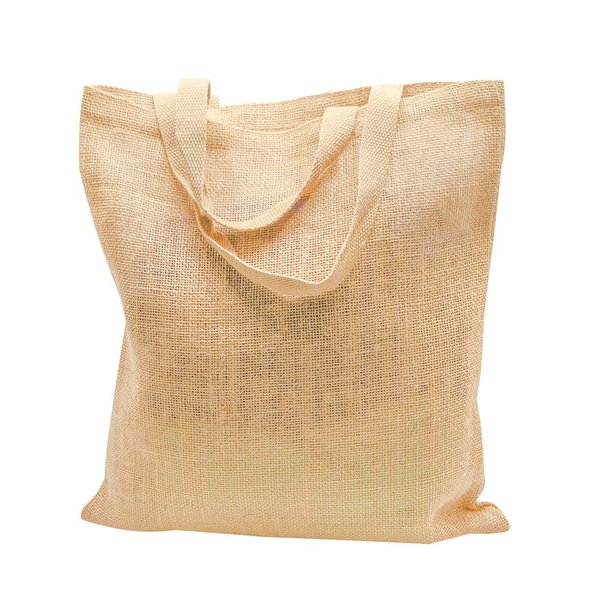 Сумка хозяйственная Bagsy Jute 270 г/м2, бежевая - Сумка хозяйственная Bagsy Jute 270 г/м2, бежевая
