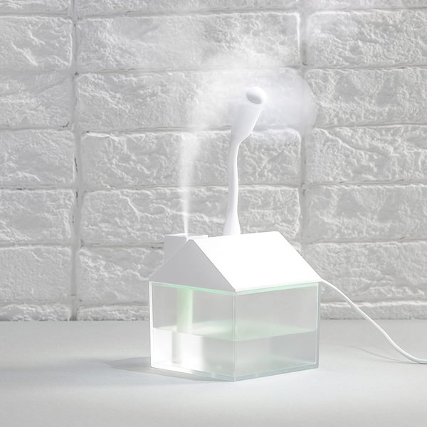 Светодиодный USB увлажнитель Home, белый - Светодиодный USB увлажнитель Home, белый