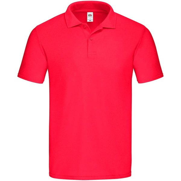 Рубашка поло мужская ORIGINAL POLO 175 - Поло мужское "Original Polo", красный_L, 100% х/б, 185г/м²