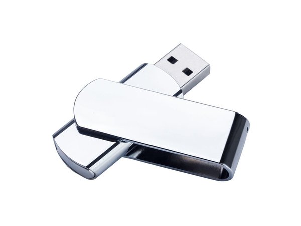 USB 2.0- флешка на 4 Гб глянцевая поворотная - USB 2.0- флешка на 4 Гб глянцевая поворотная