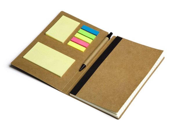 Блокнот А5 «Write and stick» с ручкой и набором стикеров - Блокнот А5 «Write and stick» с ручкой и набором стикеров