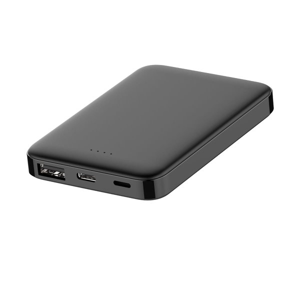 Внешний аккумулятор Fluffy, 5000 Mah - Внешний аккумулятор Fluffy, 5000 Mah, черный