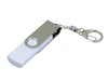 USB 2.0- флешка на 16 Гб с поворотным механизмом и дополнительным разъемом Micro USB
