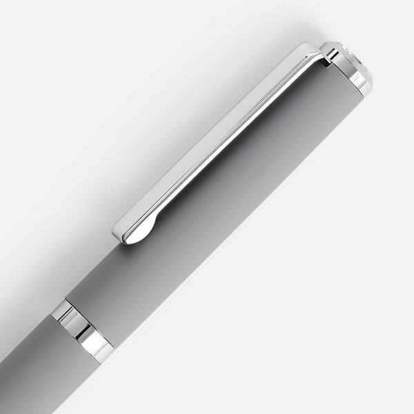 Ручка шариковая Inkish Chrome в футляре, серая