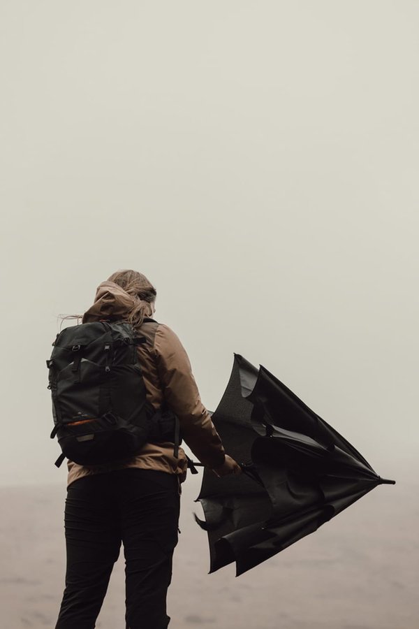Зонт-трость антишторм Nordic Drift Trail AWARE™ RPET, UPF 50+, d135-140 см - Зонт-трость антишторм Nordic Drift Trail AWARE™ RPET, UPF 50+, d135-140 см