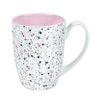 Кружка TERRAZZO, белый с розовым, 330мл, фарфор