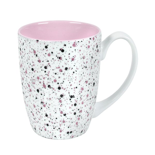 Кружка TERRAZZO - Кружка TERRAZZO, белый с розовым, 330мл, фарфор