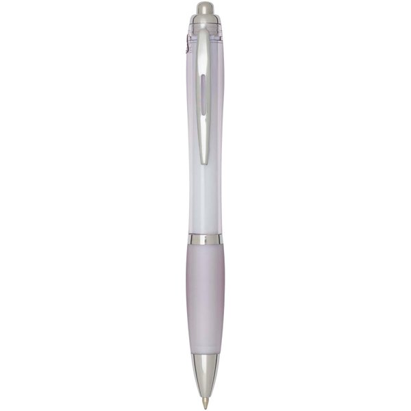 Шариковая ручка Nash RCS из переработанного пластика с цветным корпусом и грипом (черные чернила) - Шариковая ручка Nash RCS из переработанного пластика с цветным корпусом и грипом (черные чернила)