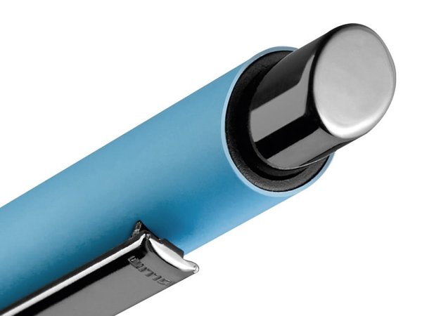 Металлическая шариковая ручка «Ellipse gum» soft touch с зеркальной гравировкой - Металлическая шариковая ручка «Ellipse gum» soft touch с зеркальной гравировкой