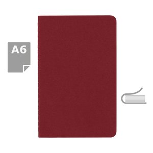 блокнот moleskine cahier примерно формата a6.