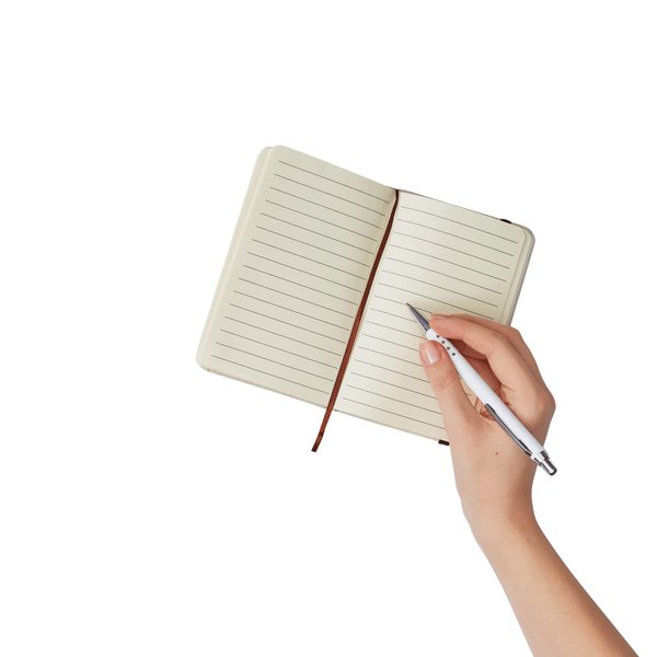 Блокнот A6 WRITER, бежевый, коричневый - Блокнот A6 WRITER, бежевый, коричневый