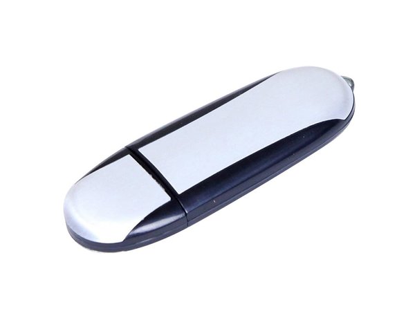 USB 2.0- флешка промо на 32 Гб овальной формы - USB 2.0- флешка промо на 32 Гб овальной формы