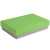 Коробка подарочная CRAFT BOX, 17,5*11,5*4 см, серый, зеленое яблоко, картон 350 гр/м2