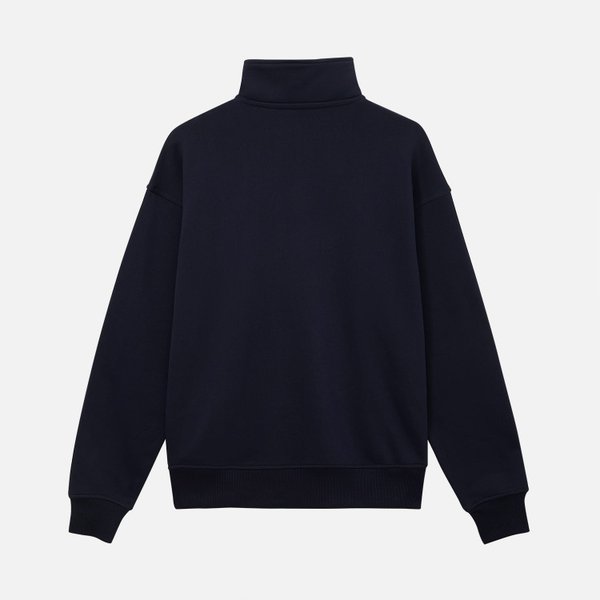 Толстовка на молнии унисекс Флоу (Flow), темно-синяя, размер 5XL/6XL