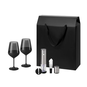 подарочный набор блэк эдишн (black edition), винтаро (vintaro) (2 бокала + набор для вина)