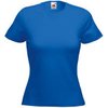 Футболка "Lady-Fit Crew Neck T", ярко-синий_S, 95% х/б, 5% эластан, 210 г/м2