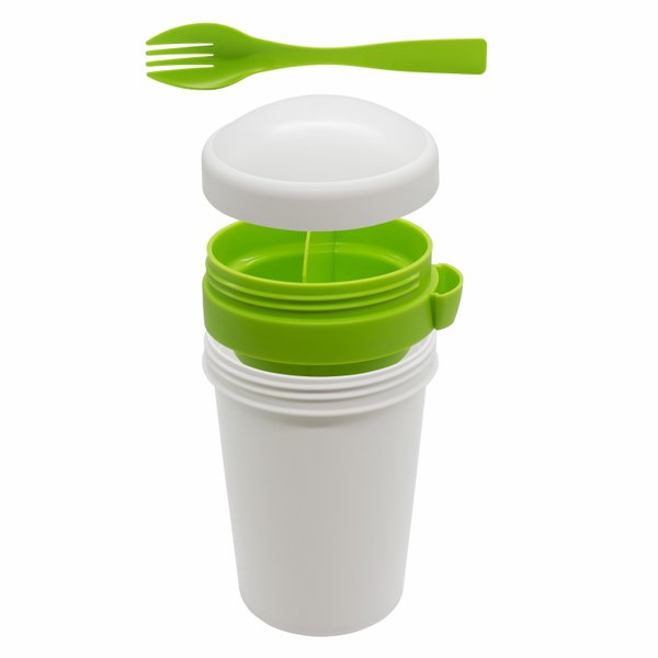 Ланч-бокс Veggie to go Green Line с вилкой - Ланч-бокс Veggie to go Green Line с вилкой (салатовый)