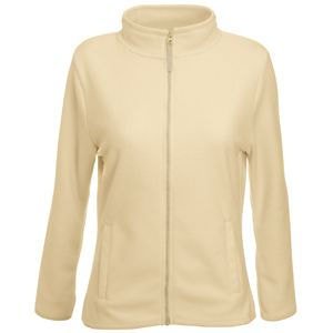 Толстовка женская LADY-FIT MICRO JACKET 250 - Толстовка "Lady-Fit Micro Jacket", бежевый_XL, 100% п/э, 250 г/м2