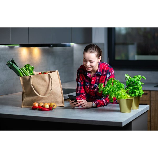 Сумка для покупок NATURAL SHOPPER, бежевая - Сумка для покупок NATURAL SHOPPER, бежевая