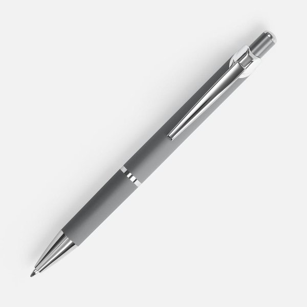 Ручка шариковая Chromos Soft Touch, серая