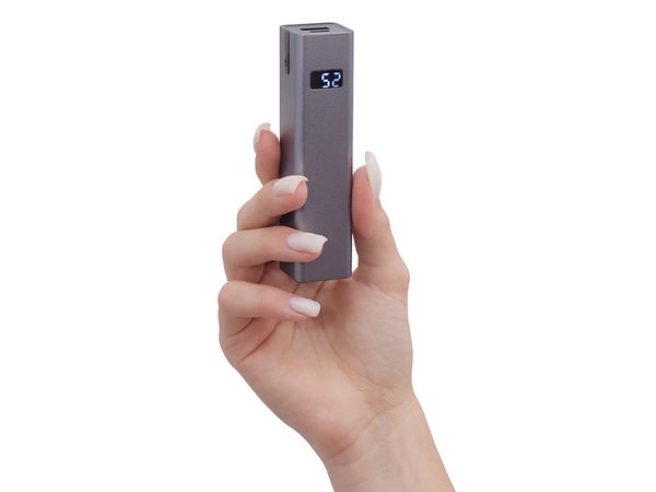 Внешний аккумулятор «Rail» c дисплеем, 5000 mAh - Внешний аккумулятор «Rail» c дисплеем, 5000 mAh