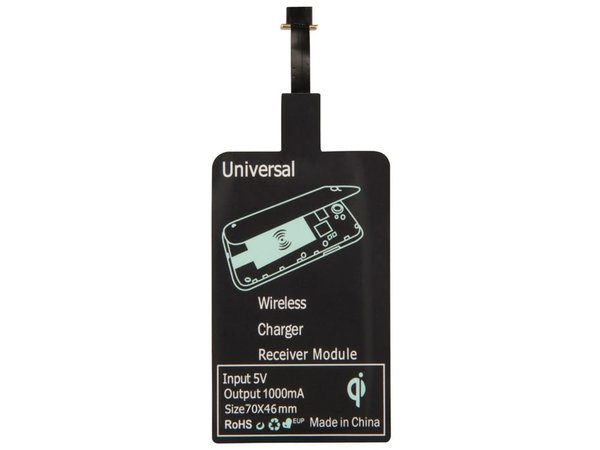 Приёмник Qi для беспроводной зарядки телефона, Micro USB - Приёмник Qi для беспроводной зарядки телефона, Micro USB