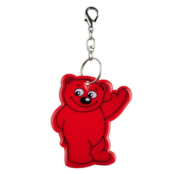 Светоотражающий брелок Beary, красный - Светоотражающий брелок Beary, красный