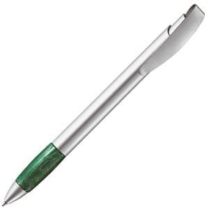 X-9 SAT, ручка шариковая, металл/пластик - X-9 SAT, ручка шариковая, зеленый/хром, пластик/металл