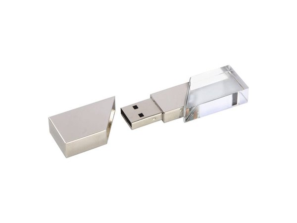 USB 2.0- флешка на 8 Гб кристалл в металле - USB 2.0- флешка на 8 Гб кристалл в металле