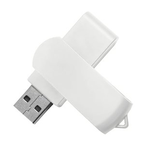usb flash-карта swing (8гб), белый, 6,0х1,8х1,1 см, пластик