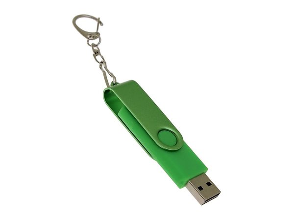 USB 2.0- флешка на 8 Гб с поворотным механизмом и дополнительным разъемом Type-C - USB 2.0- флешка на 8 Гб с поворотным механизмом и дополнительным разъемом Type-C