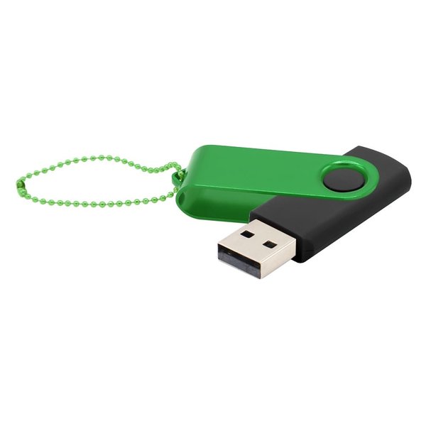 Флешка Designer To Go 2.0 USB 16Gb - Флешка Designer To Go 2.0 USB 16Gb, черный/зеленый