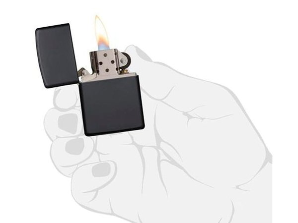 Зажигалка ZIPPO Classic с покрытием Black Matte - Зажигалка ZIPPO Classic с покрытием Black Matte