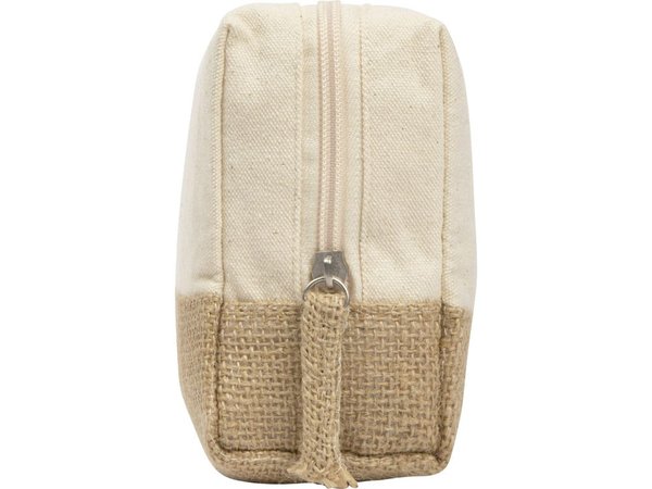 Косметичка «Jute» с ручкой из хлопка и джута - Косметичка «Jute» с ручкой из хлопка и джута