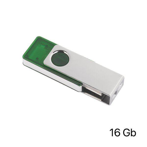 Флеш-карта TWISTA Transparent MS, 16Гб - Флеш-карта TWISTA Transparent MS, 16Гб зеленый