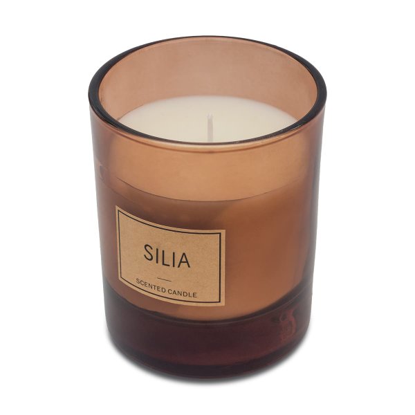 Свеча Silia в деревянной коробке, коричневая - Свеча Silia в деревянной коробке, коричневая