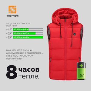 куртка с подогревом thermalli chamonix, темно-синяя