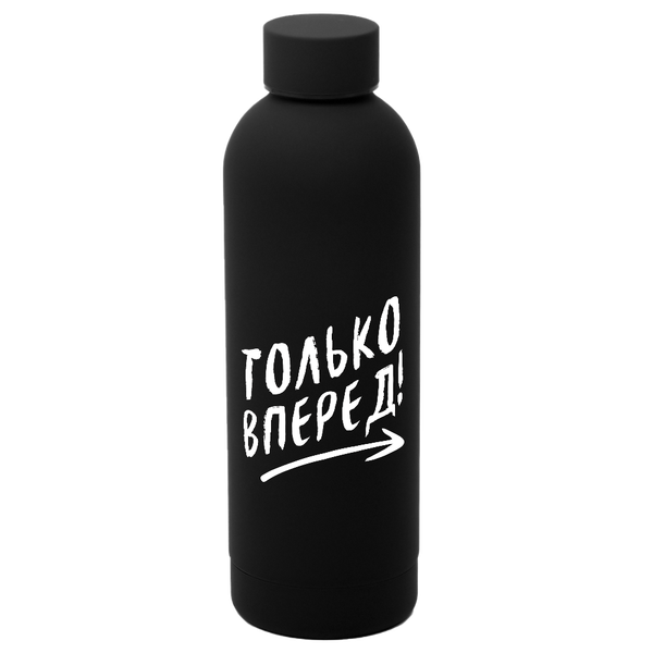 Термобутылка Perfecto софт-тач - Термобутылка Perfecto софт-тач, черный