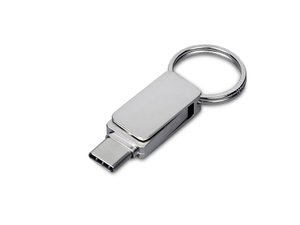 usb 2.0- флешка «mercury» на 8 гб с поворотным механизмом и дополнительным разъемом type-c