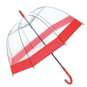 зонт куполообразной формы honeymoon, красный, прозрачный